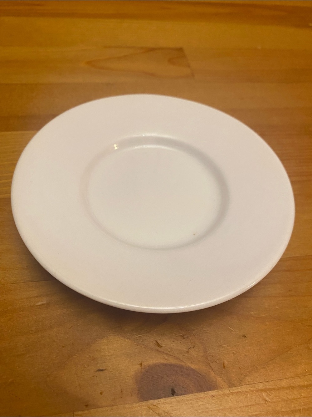 White Ceramic Tea Saucer Plate - Classic Home Dining